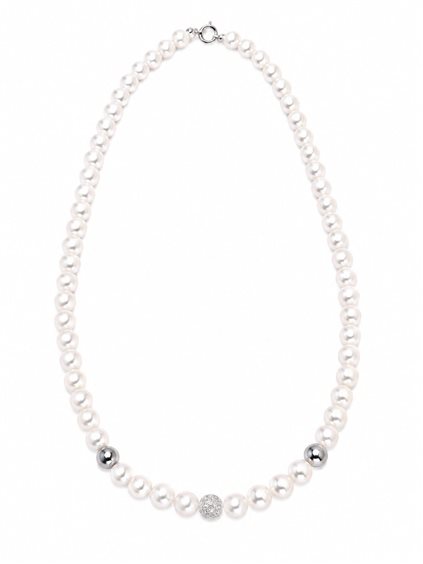 Collana Idee Preziose dal 1987 Donna in Oro bianco Perla IP.CK18B/30P - IP.CK18B/30P